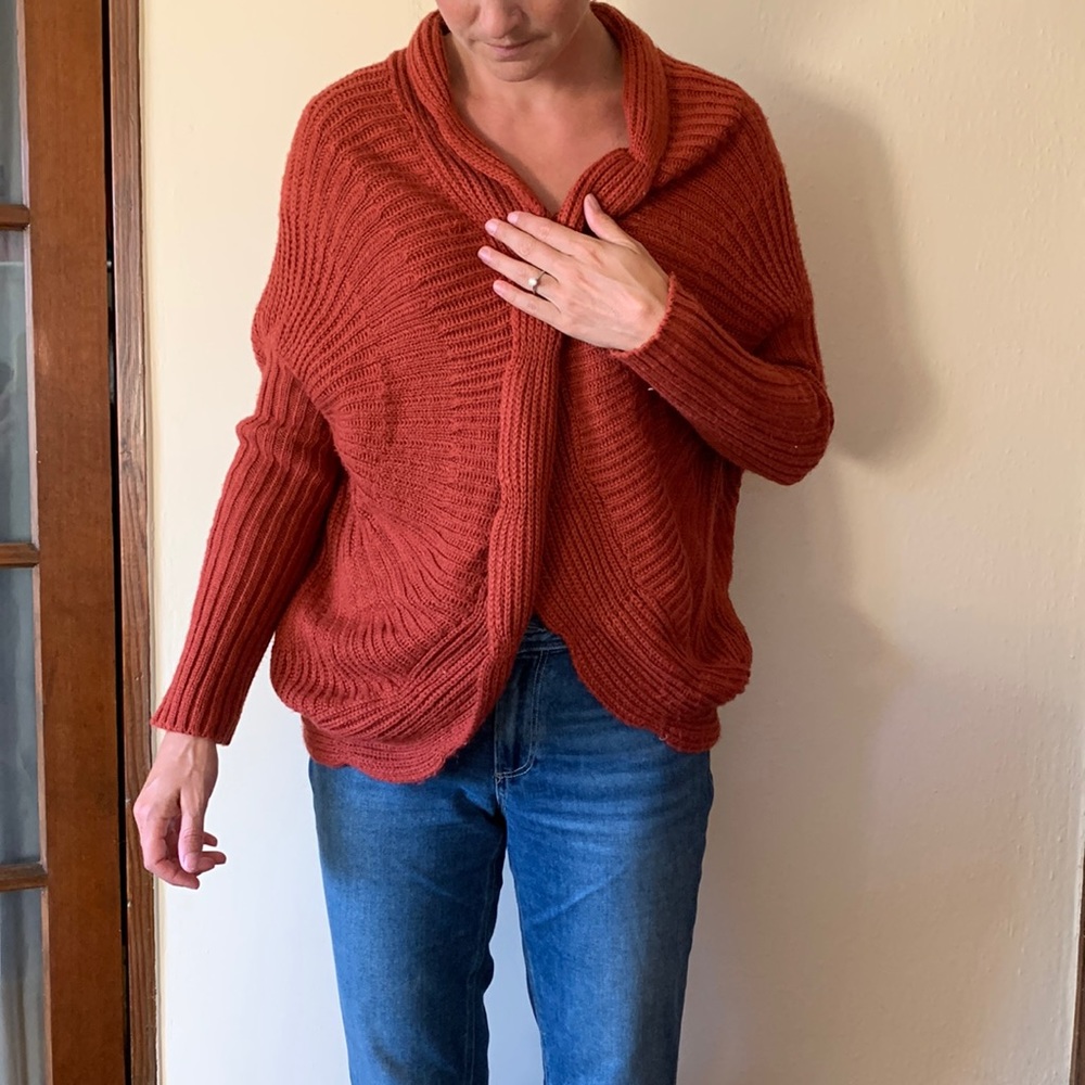 Sunday in Brooklyn red sweater